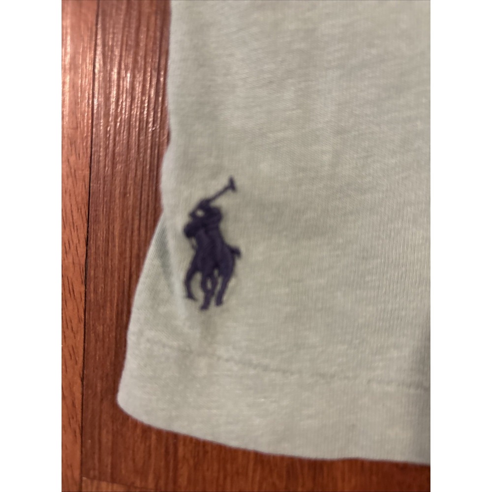 Polo Ralph Lauren Men XL Classic Fit Cotton Linen Polo Shirt Sage Green - Picture 3 of 9